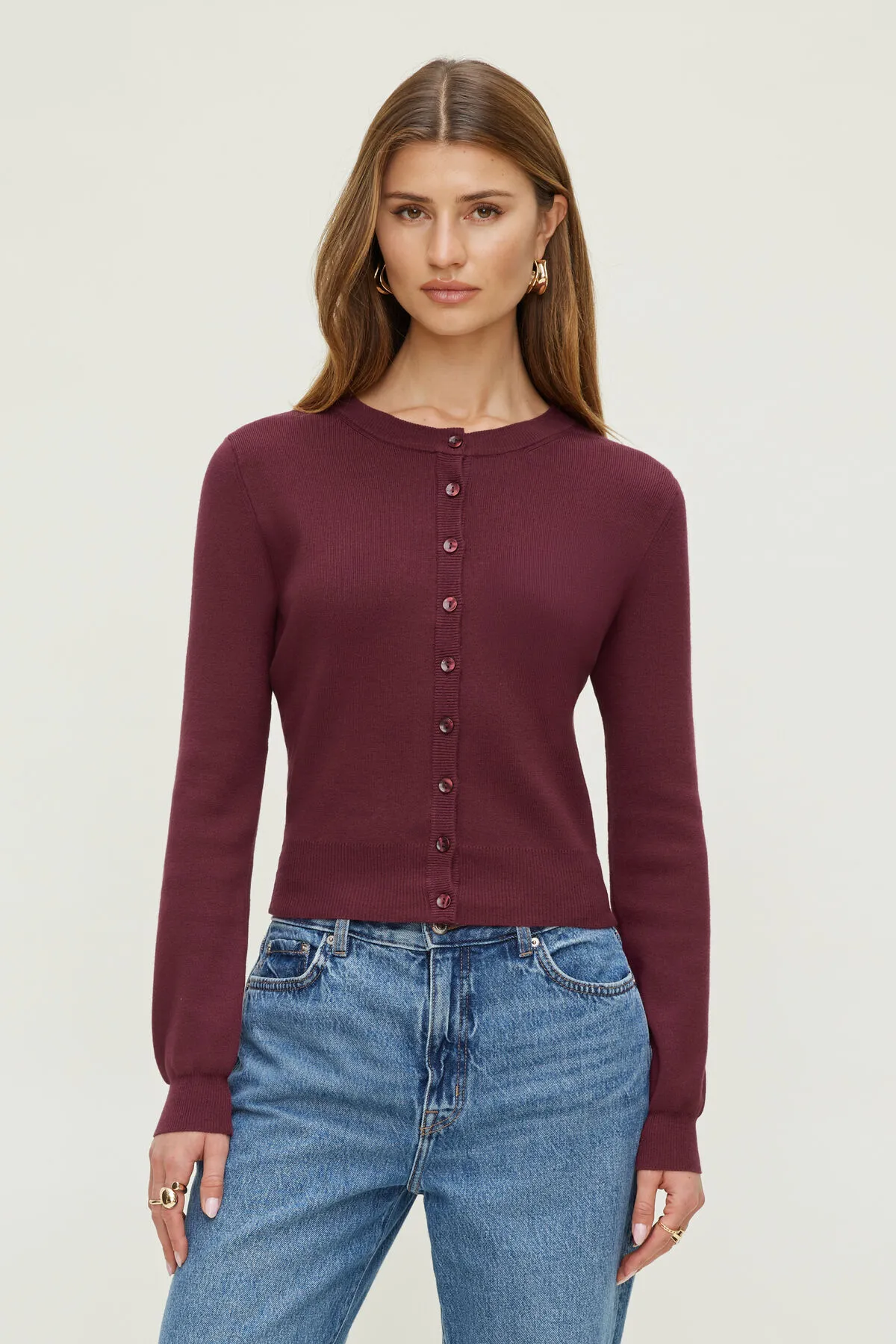 Rebecca Crewneck Cardigan sold by Dynamite product image thumbnail 4