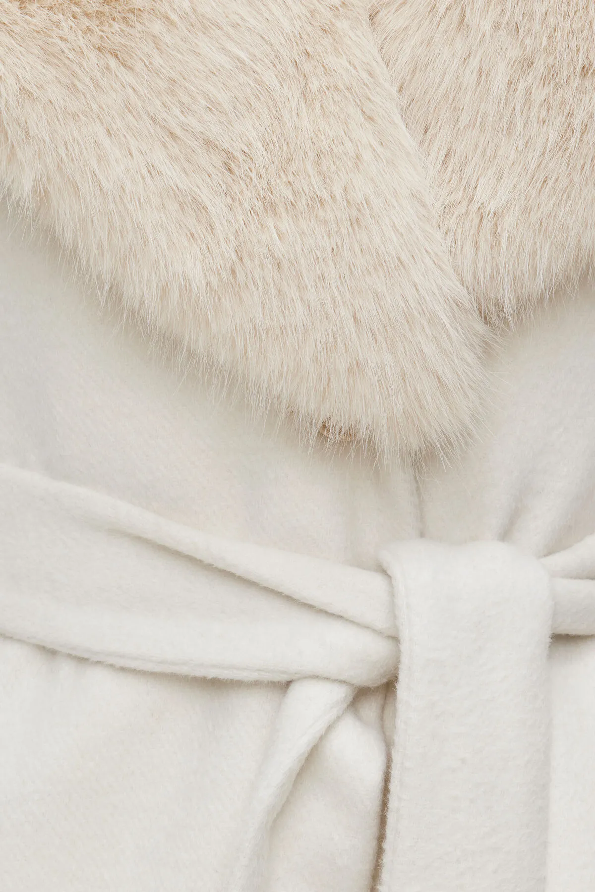 Faux Fur Trim Wool Coat sold by Dynamite product image thumbnail 4