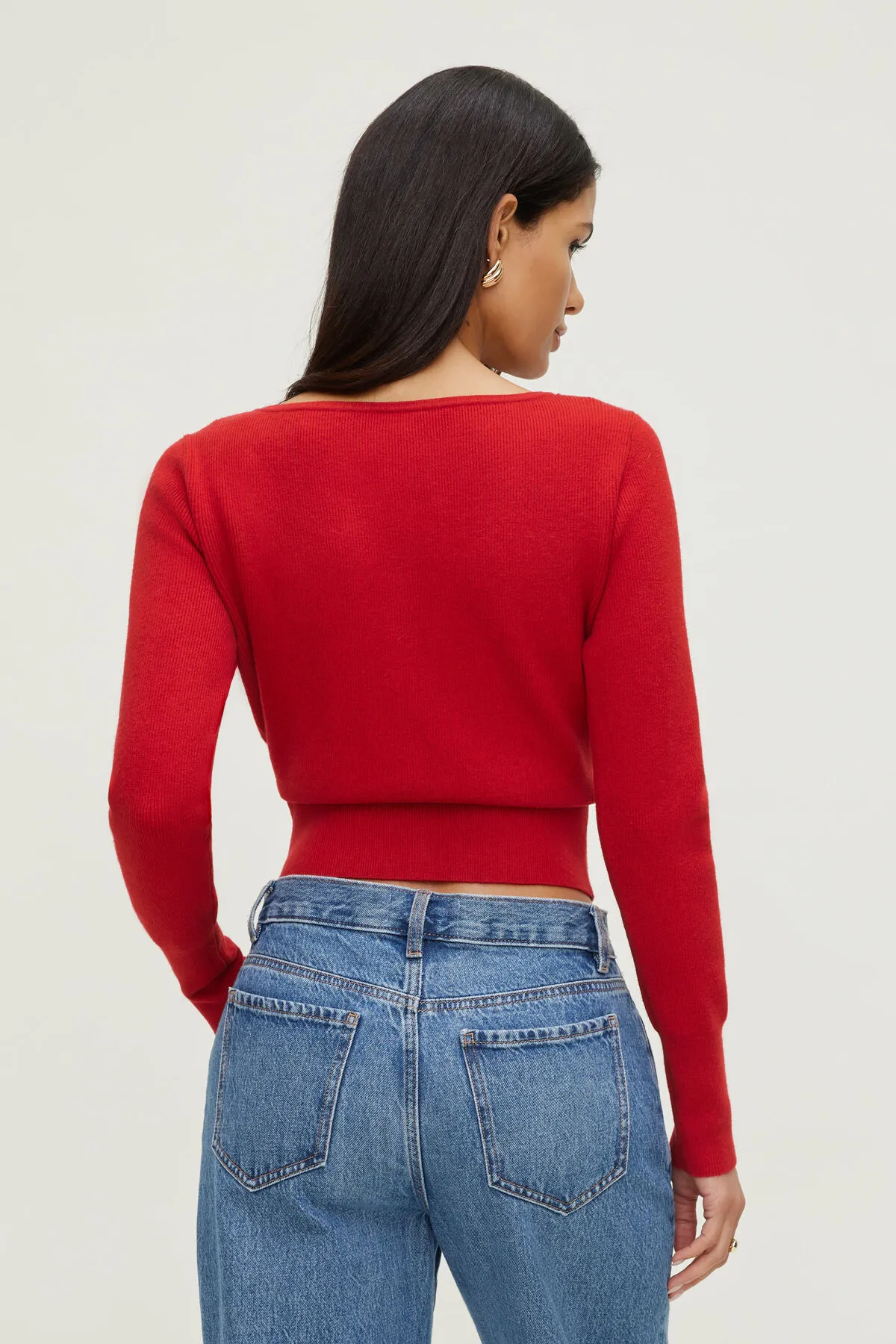 Ribbed Cinch Hem Cardigan sold by Dynamite product image thumbnail 5