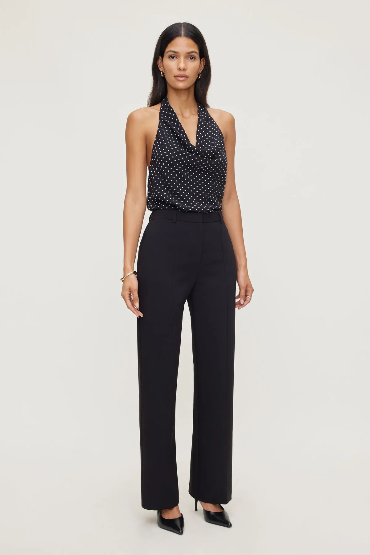 Pintuck Straight Leg Pants sold by Dynamite product image thumbnail 3