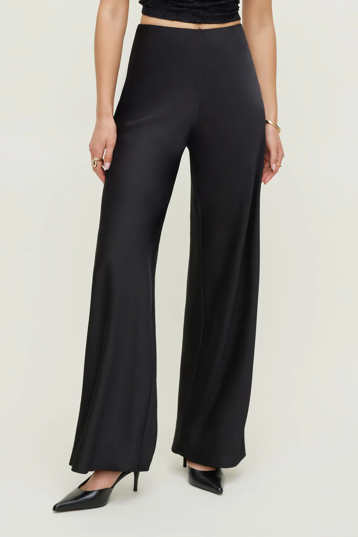 Wide Leg Satin Pants sold by Dynamite product image thumbnail 4