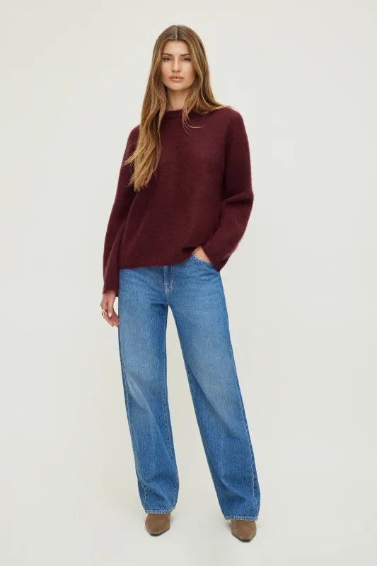 Premium Hairy Mohair Wide Sleeve Sweater sold by Dynamite