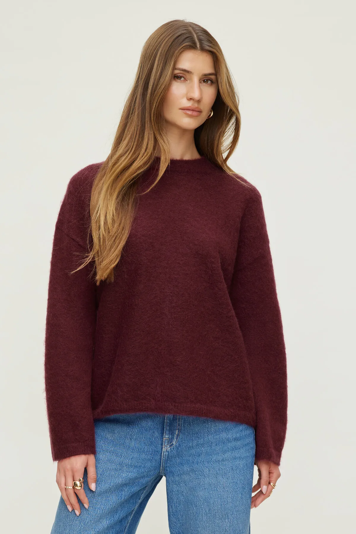 Premium Hairy Mohair Wide Sleeve Sweater sold by Dynamite product image thumbnail 4