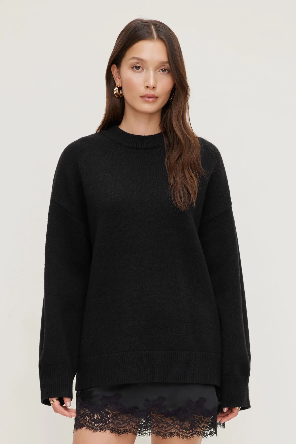 Oversized Crewneck Sweater sold by Dynamite product image thumbnail 4