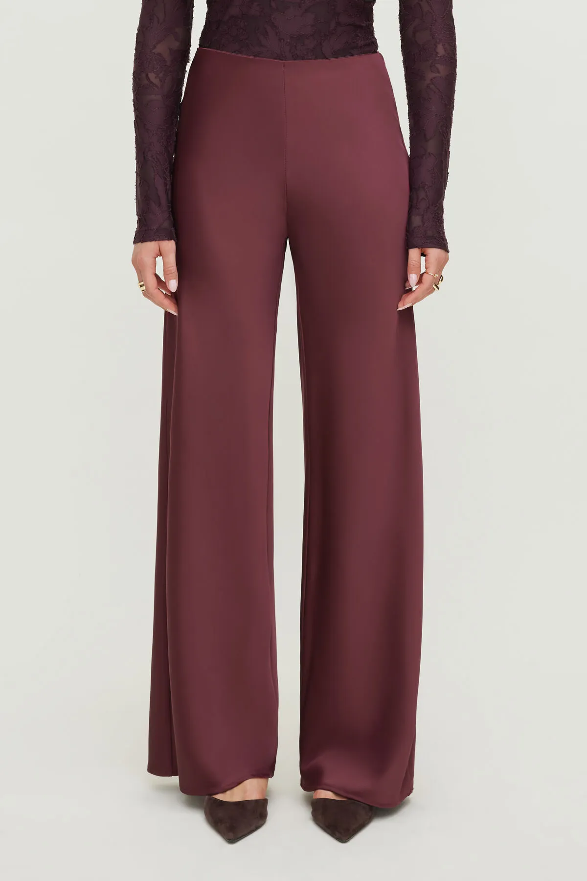 Wide Leg Satin Pants sold by Dynamite product image thumbnail 4