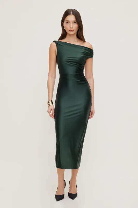 Jayde Stretch Satin Maxi Dress sold by Dynamite