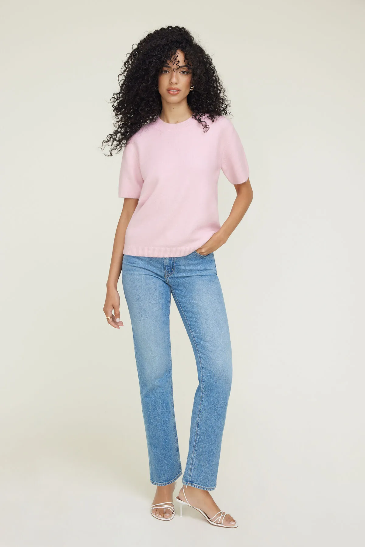 Aura Boxy Short Sleeve Sweater sold by Dynamite product image thumbnail 5