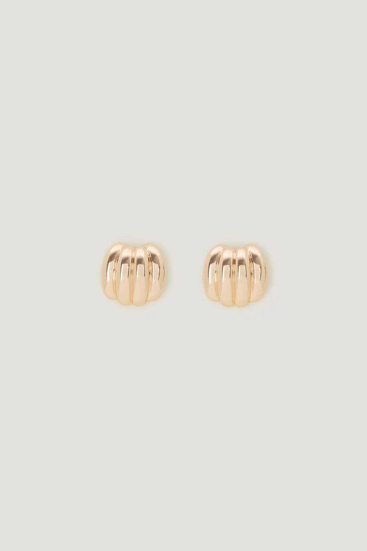 Ribbed Button Earrings sold by Dynamite