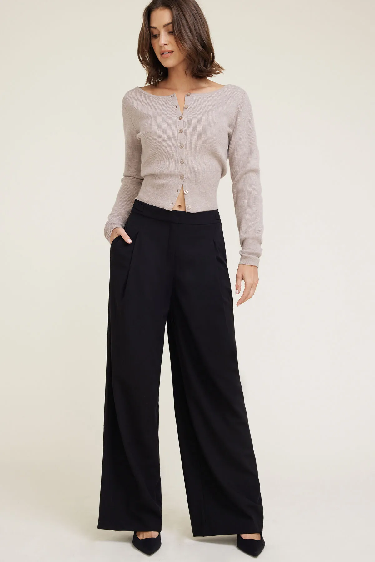 Leni Pleated Wide Leg Pants sold by Dynamite