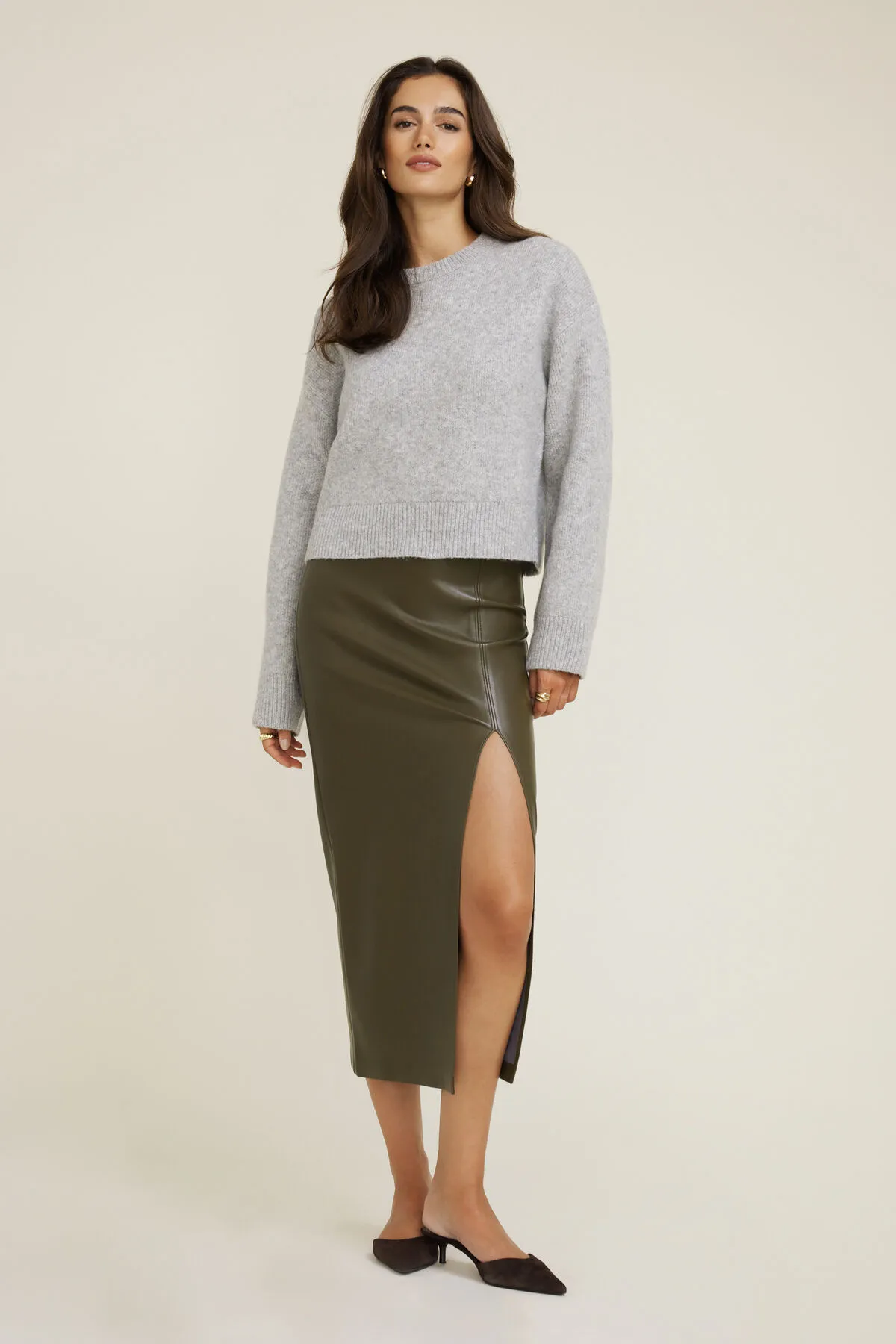 Jane Boxy Crewneck Sweater sold by Dynamite