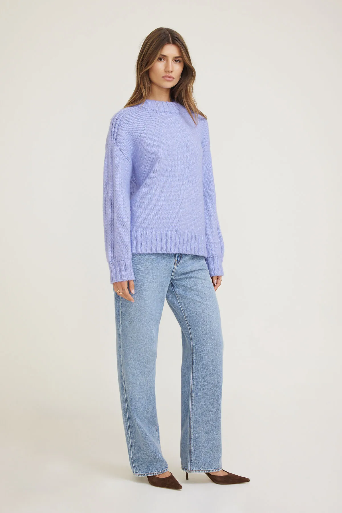 Mabel Chunky Crewneck Sweater sold by Dynamite product image thumbnail 3