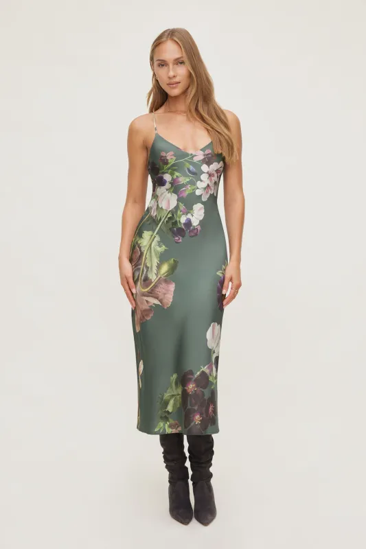 Aimee V Neck Maxi Dress sold by Dynamite
