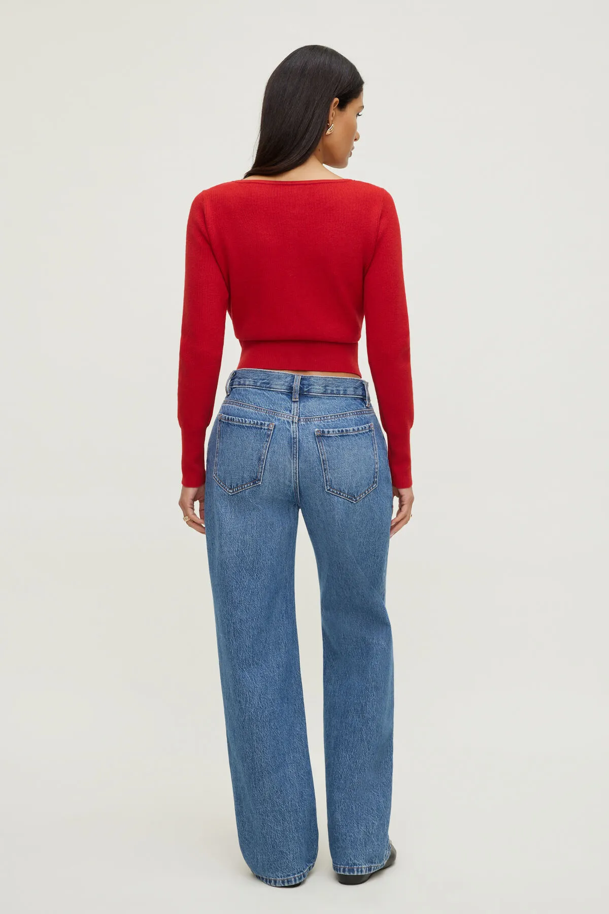 Sara Ribbed Cinch Hem Cardigan sold by Dynamite product image thumbnail 2