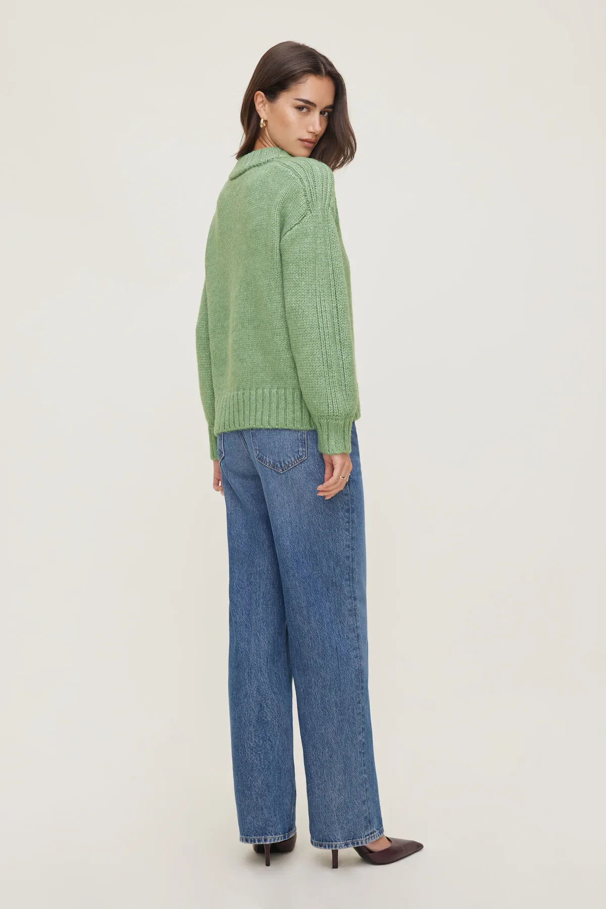 Mabel Chunky Crewneck Sweater sold by Dynamite product image thumbnail 2