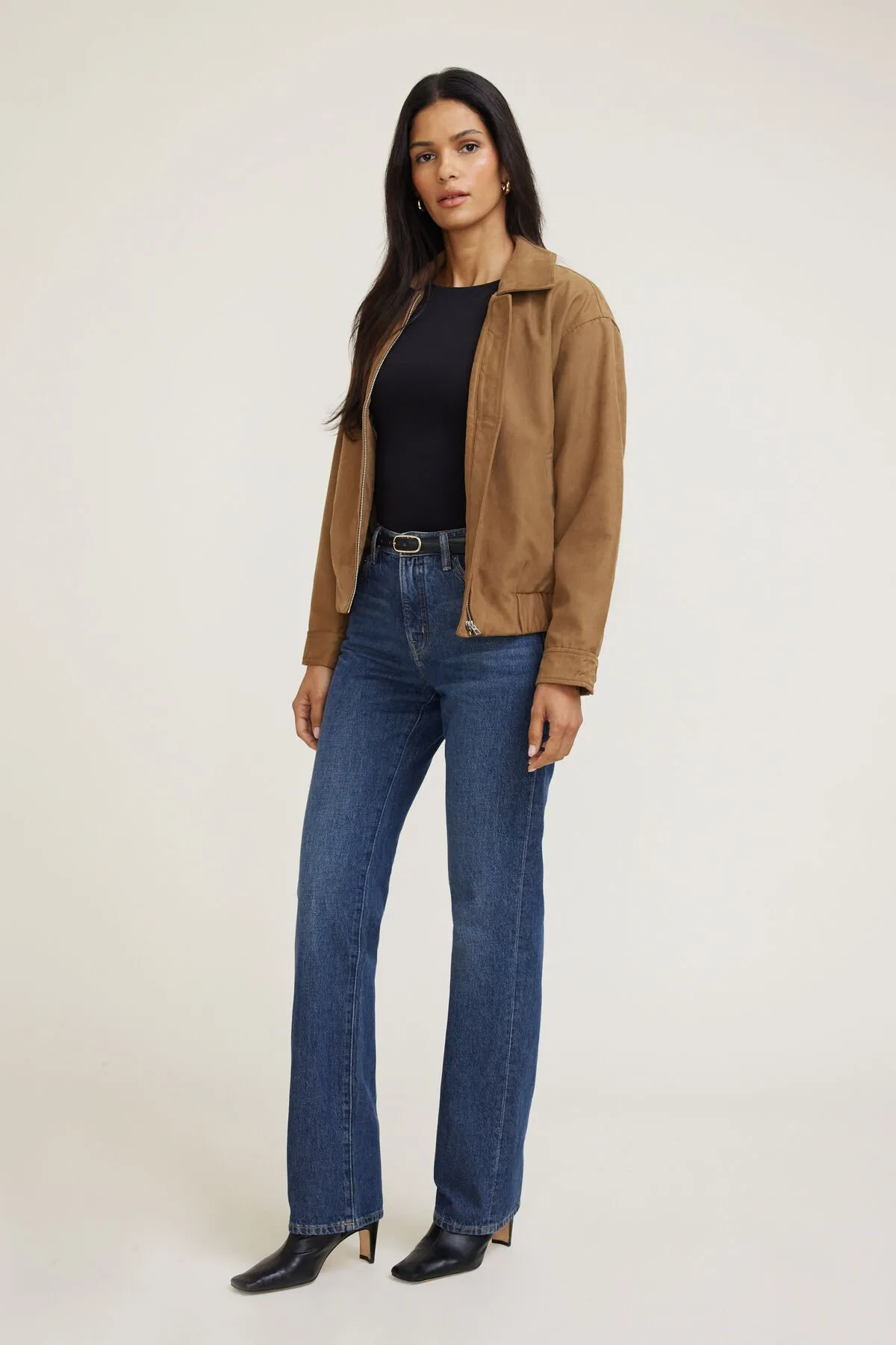 Cara High Rise Straight Leg Jeans sold by Dynamite product image thumbnail 3