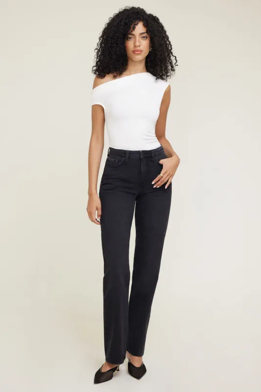 Cara High Rise Straight Leg Jeans sold by Dynamite