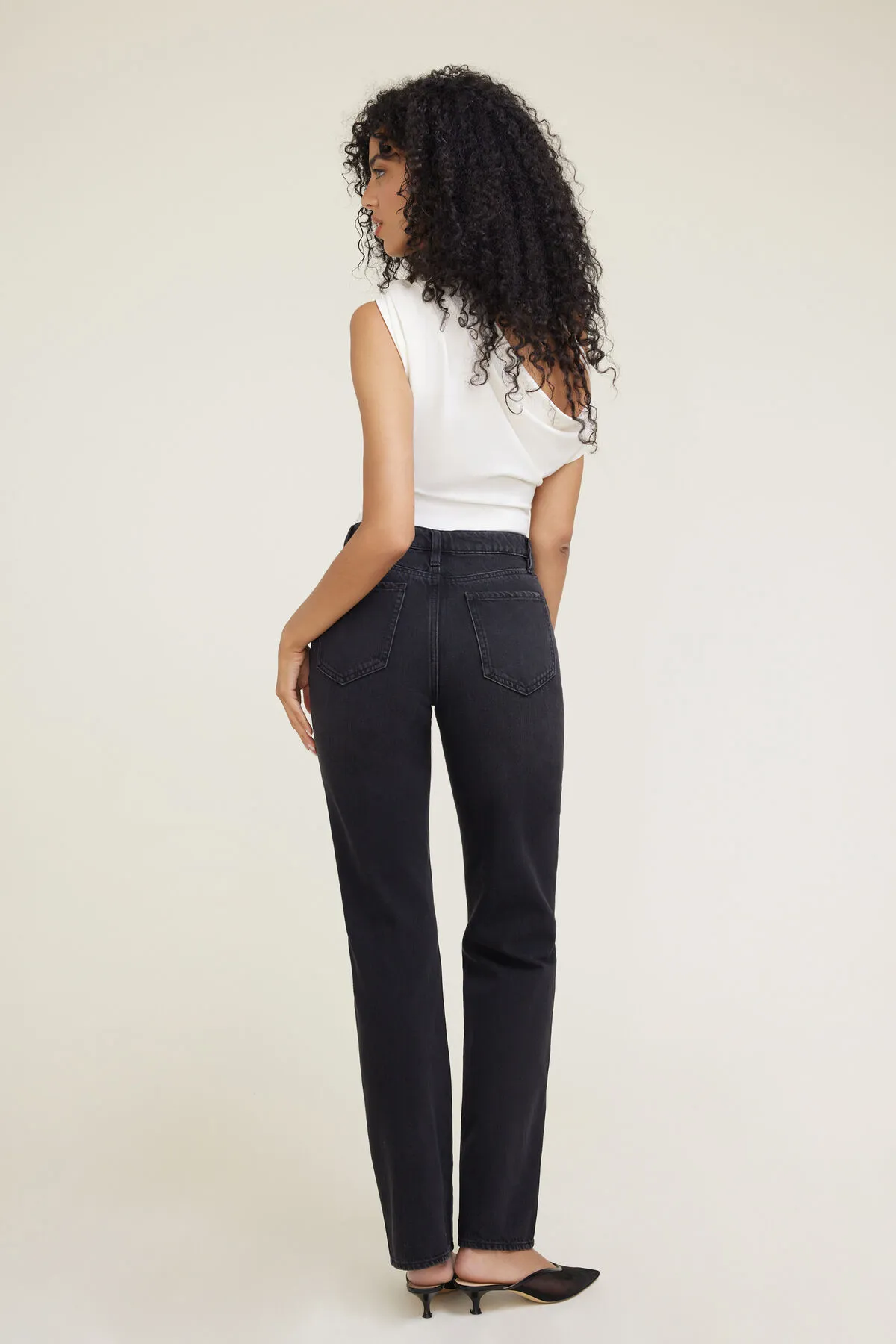 Cara High Rise Straight Leg Jeans sold by Dynamite product image thumbnail 2