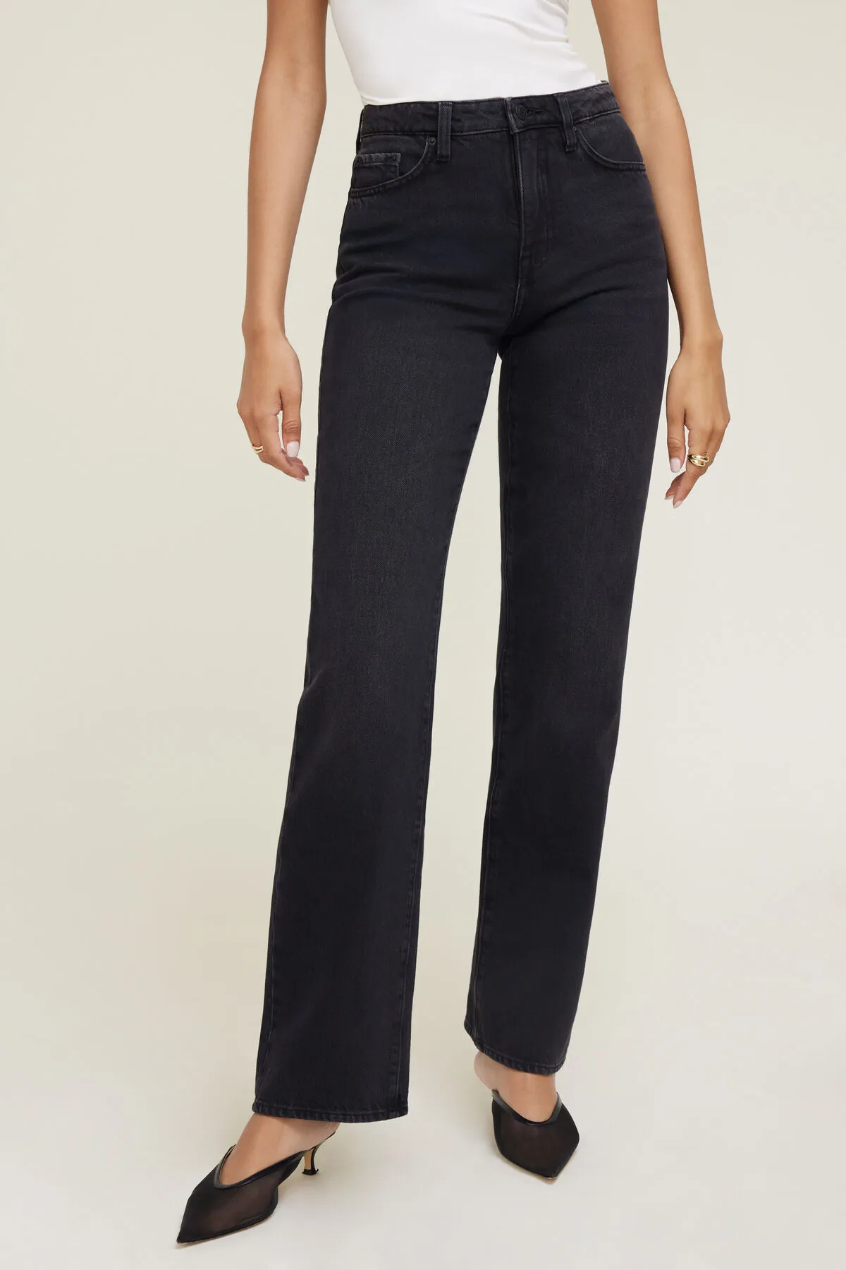 Cara High Rise Straight Leg Jeans sold by Dynamite product image thumbnail 4