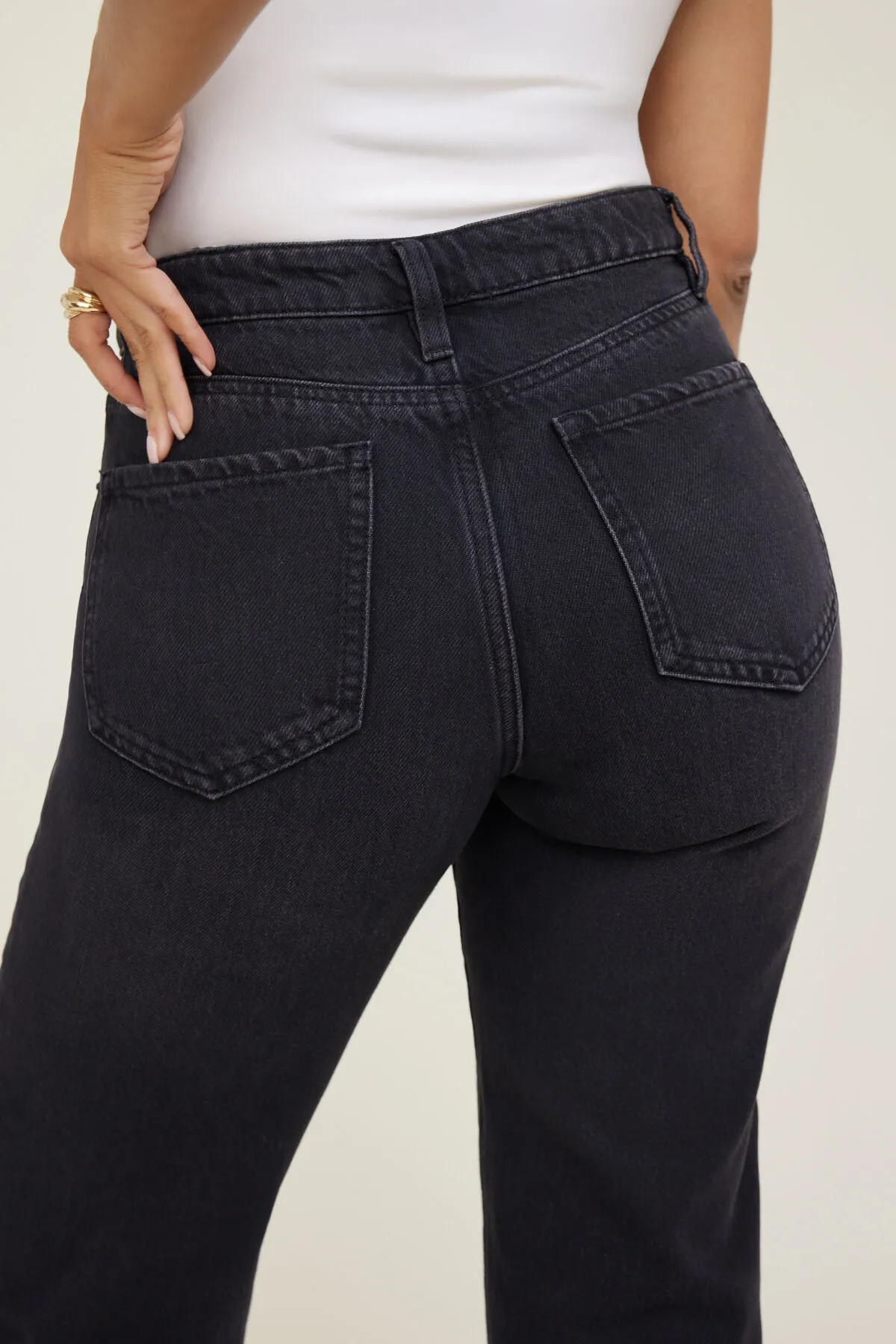 Cara High Rise Straight Leg Jeans sold by Dynamite product image thumbnail 5