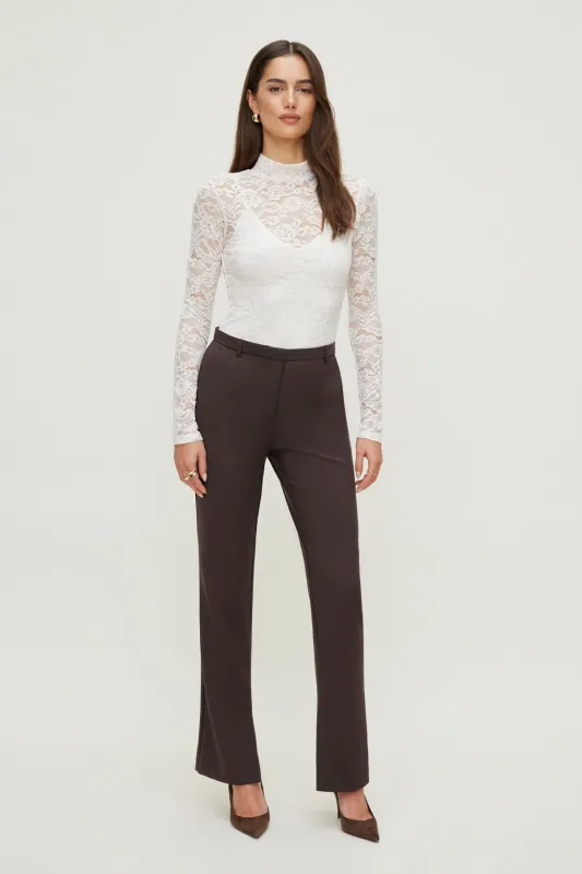 Mock Neck Lace Bodysuit sold by Dynamite