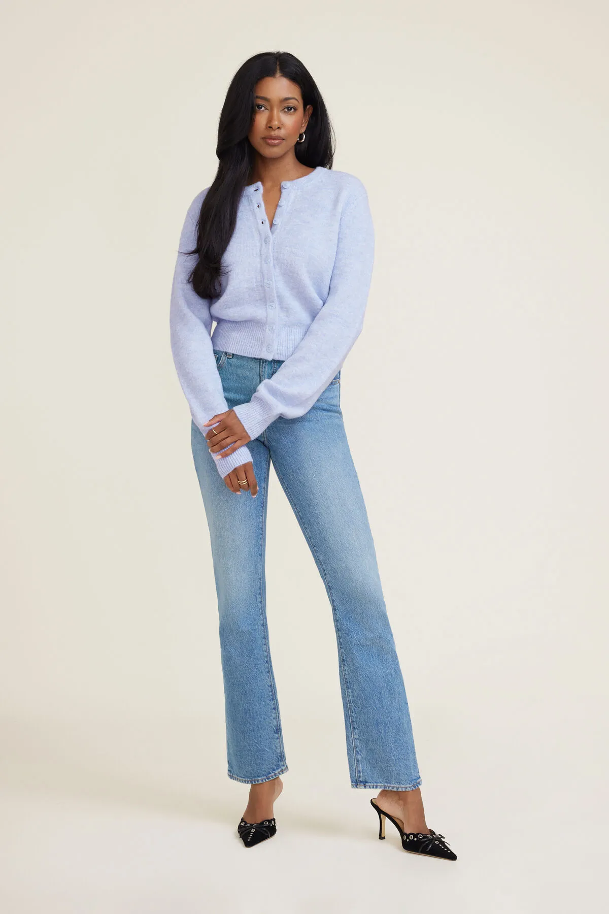 Rebecca Crewneck Cardigan sold by Dynamite