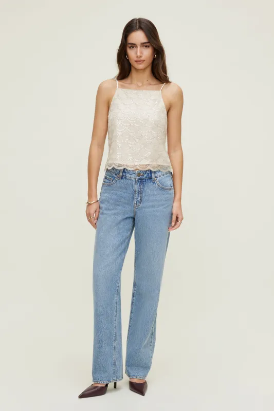 Scalloped Sequin Cami Top sold by Dynamite