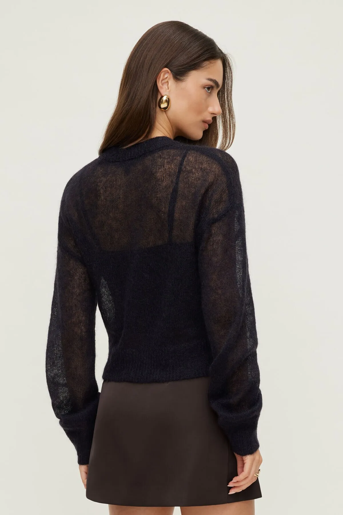 Premium Mohair Balloon Sleeve Sweater sold by Dynamite product image thumbnail 5