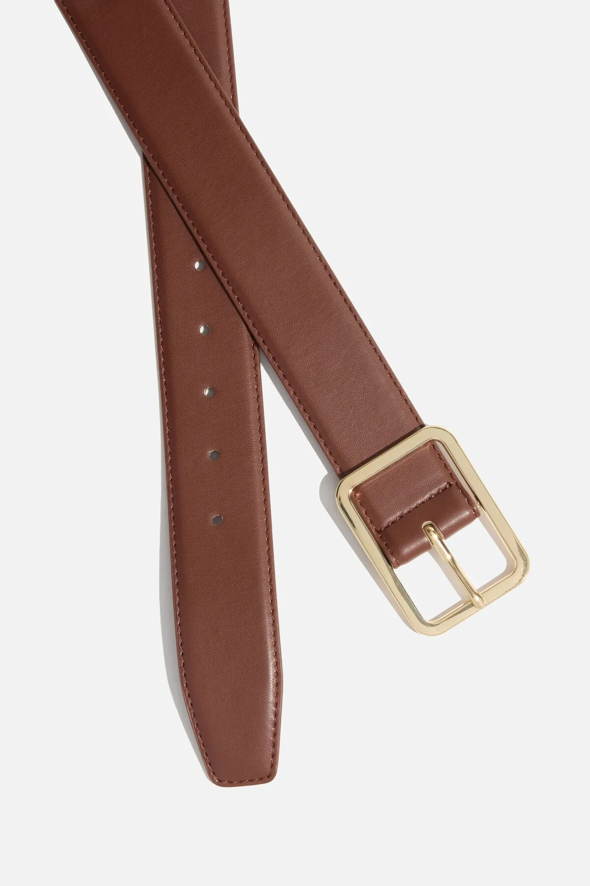 Rounded Square Faux Leather Belt sold by Dynamite product image thumbnail 4