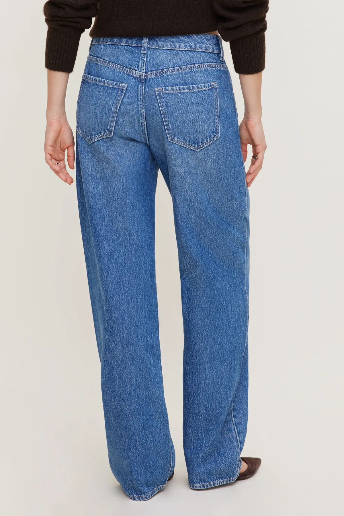 Mika Mid Rise Relaxed Straight Leg Jeans sold by Dynamite product image thumbnail 5
