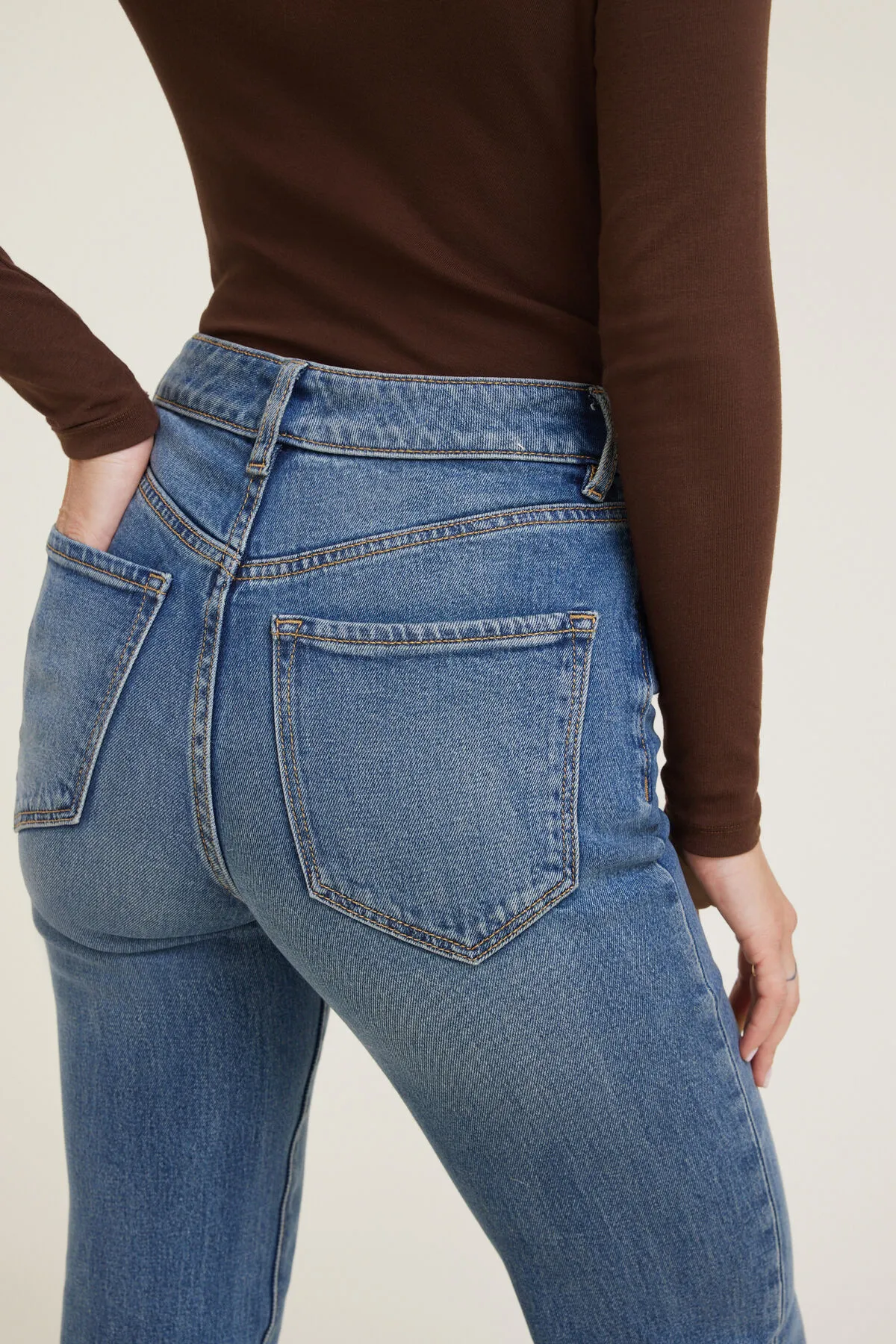 Elodie Stretch High Rise Bootcut Jeans sold by Dynamite product image thumbnail 3
