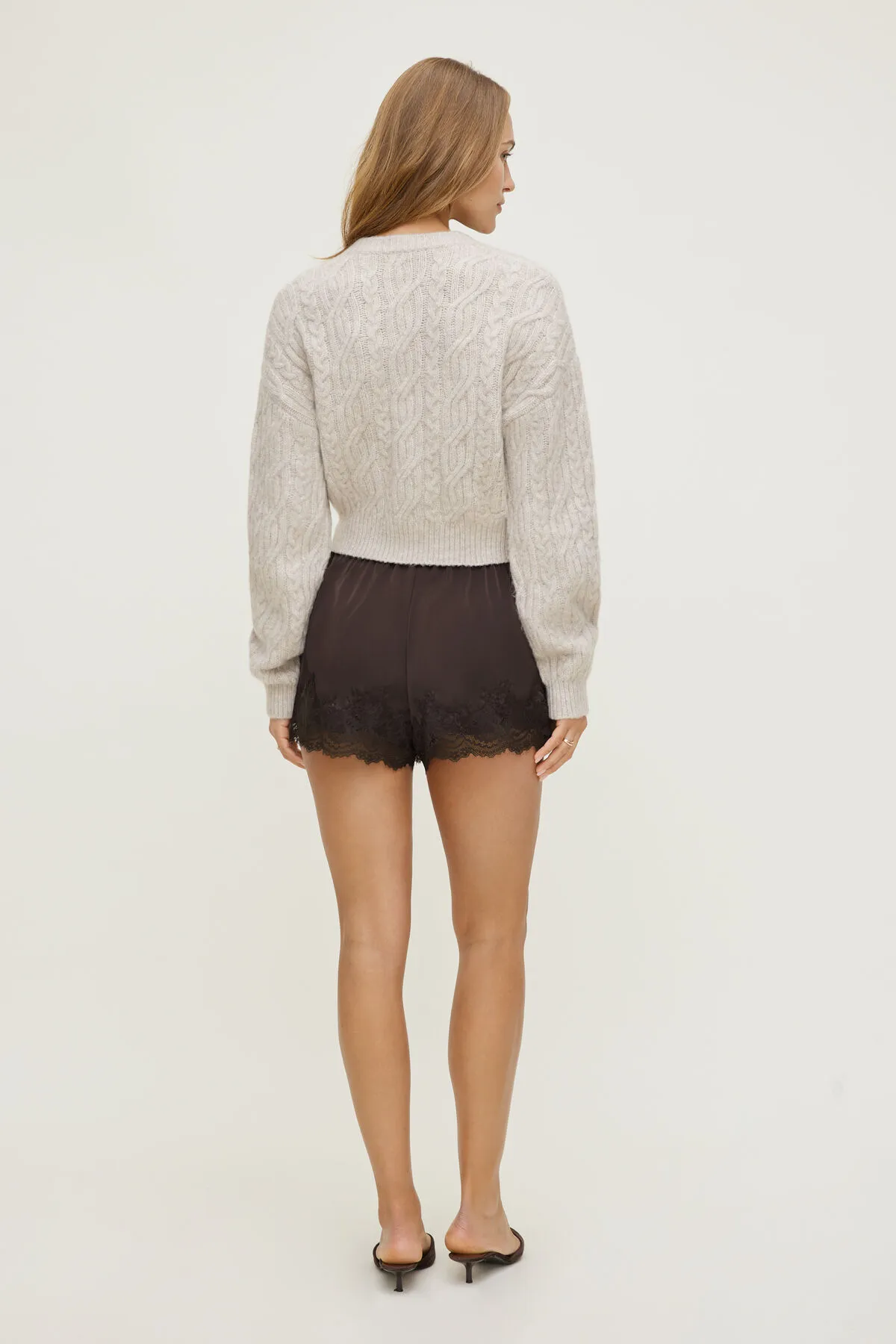 Lace Satin Shorts sold by Dynamite product image thumbnail 2