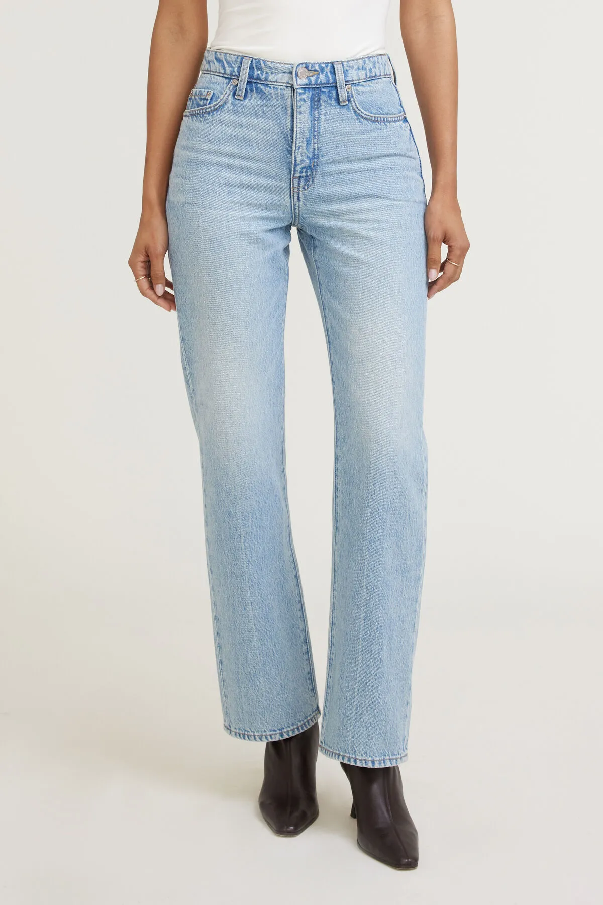 Cara High Rise Straight Leg Jeans sold by Dynamite product image thumbnail 5