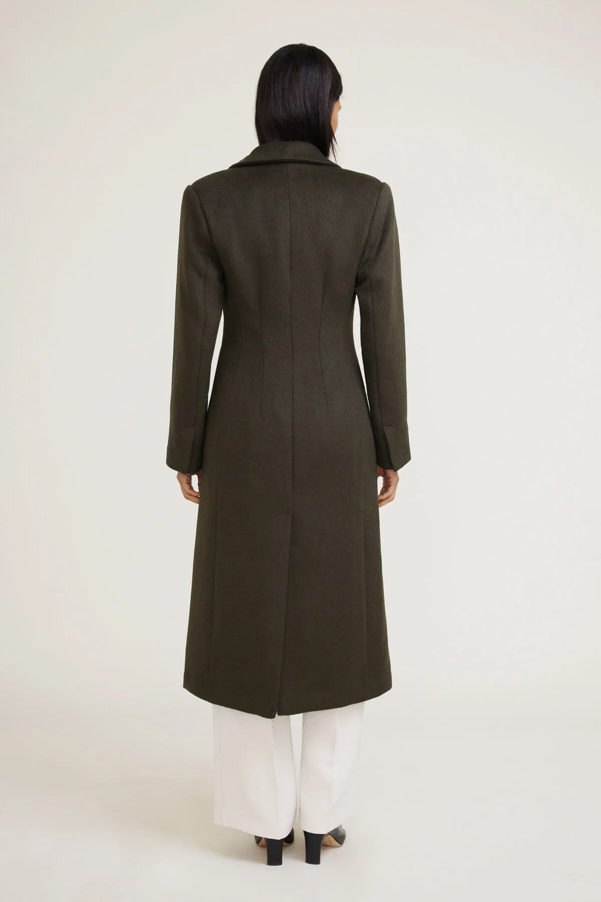 Cinched Wool Coat sold by Dynamite product image thumbnail 2