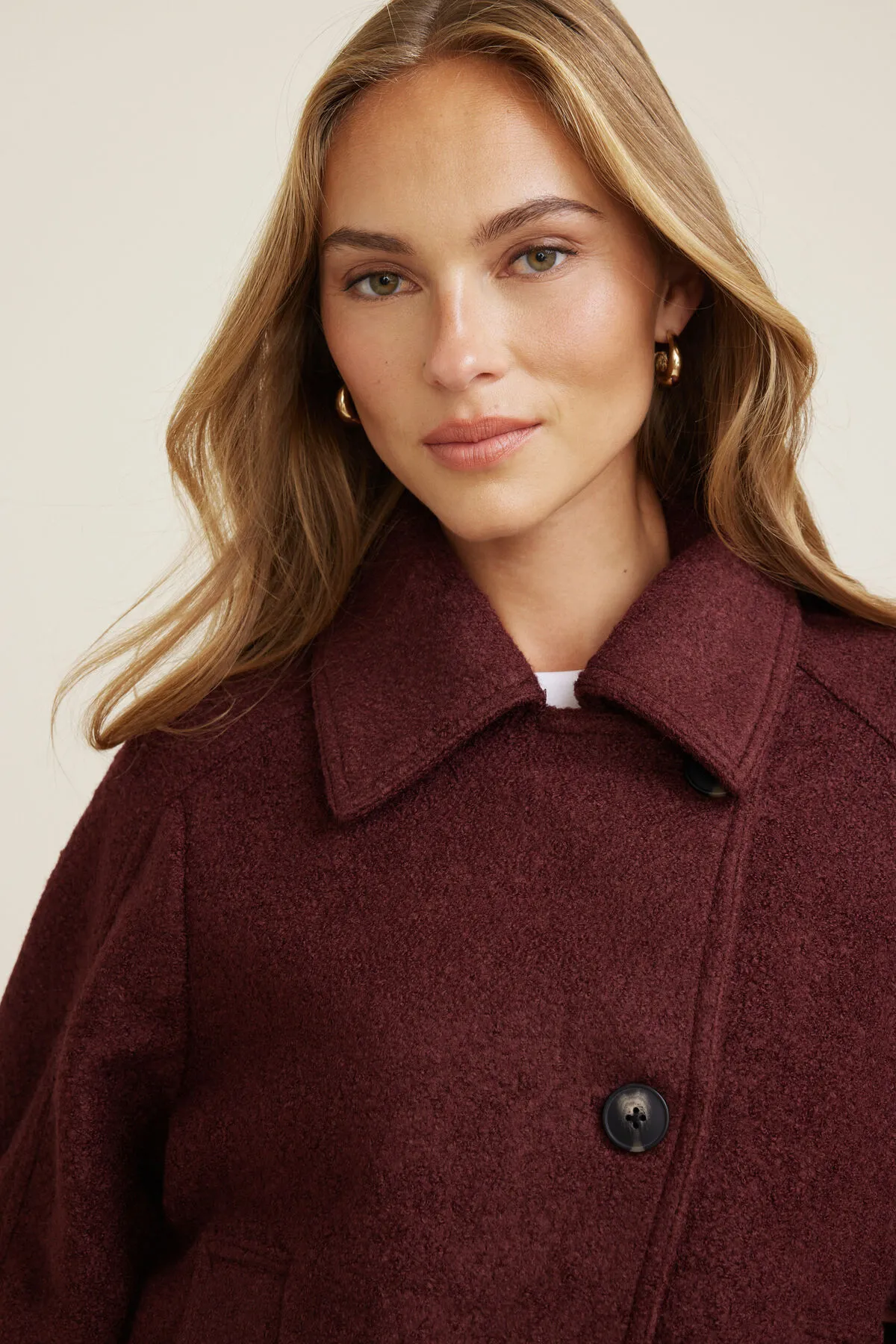 Boiled Wool Jacket sold by Dynamite product image thumbnail 4