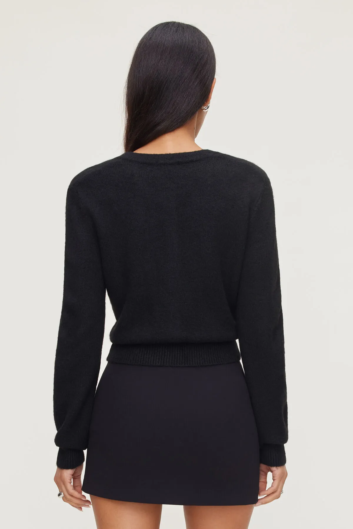 Rebecca Bow Button Cardigan sold by Dynamite product image thumbnail 5