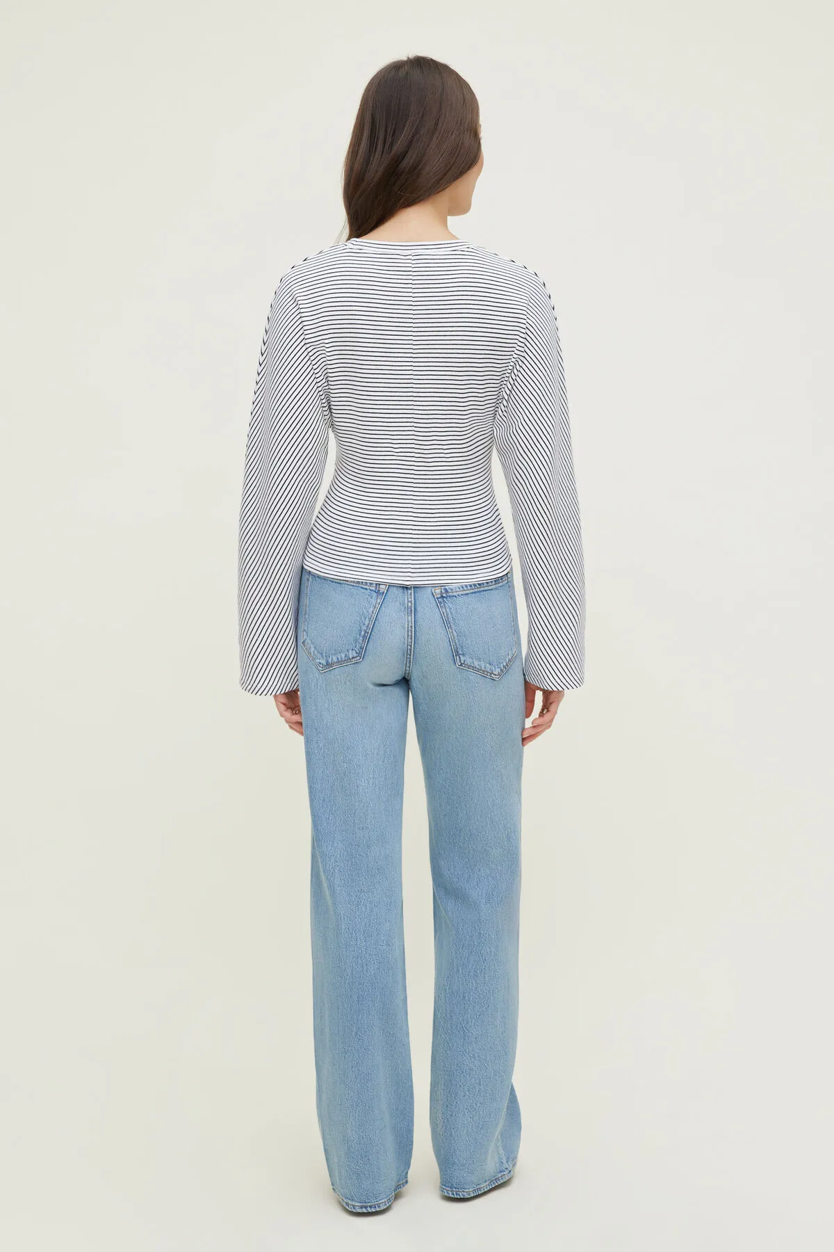 Striped Dolman Heavy Cotton Top. sold by Dynamite product image thumbnail 2