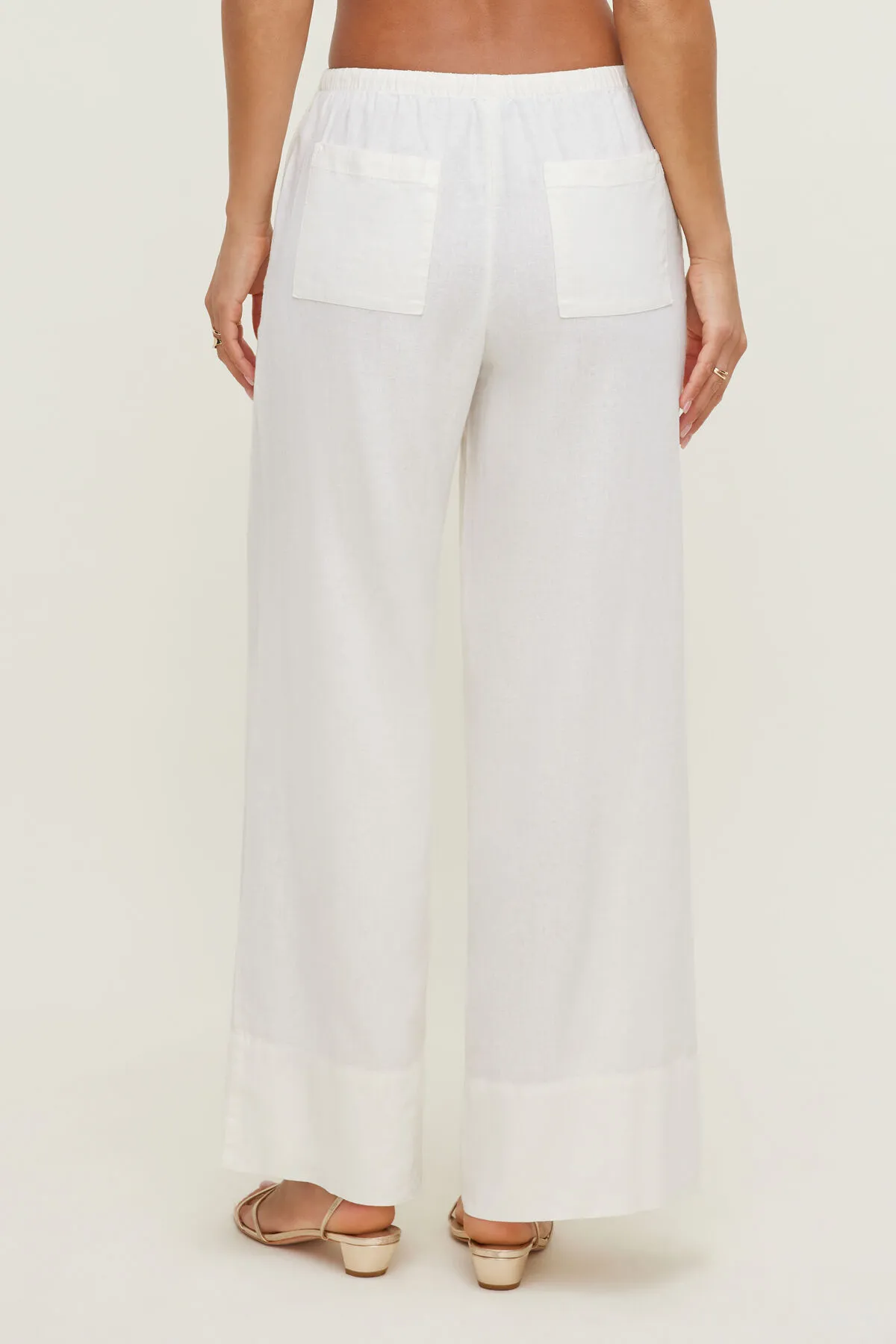 Leo Linen Wide Leg Pants sold by Dynamite product image thumbnail 5