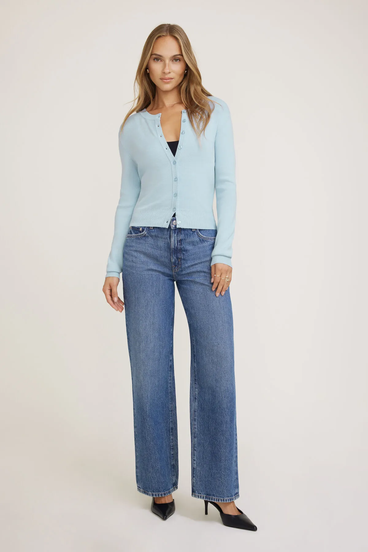 Rebecca Crewneck Cardigan sold by Dynamite