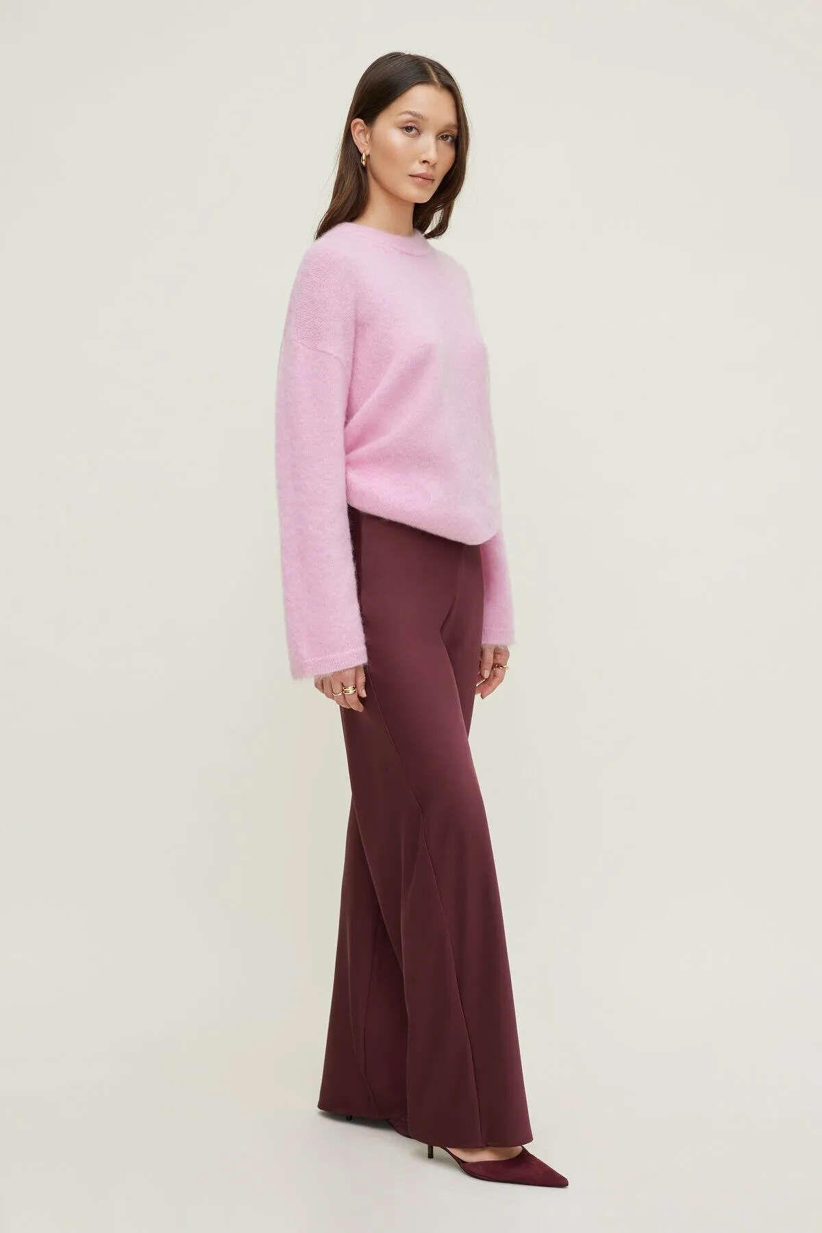 Wide Leg Satin Pants sold by Dynamite product image thumbnail 3