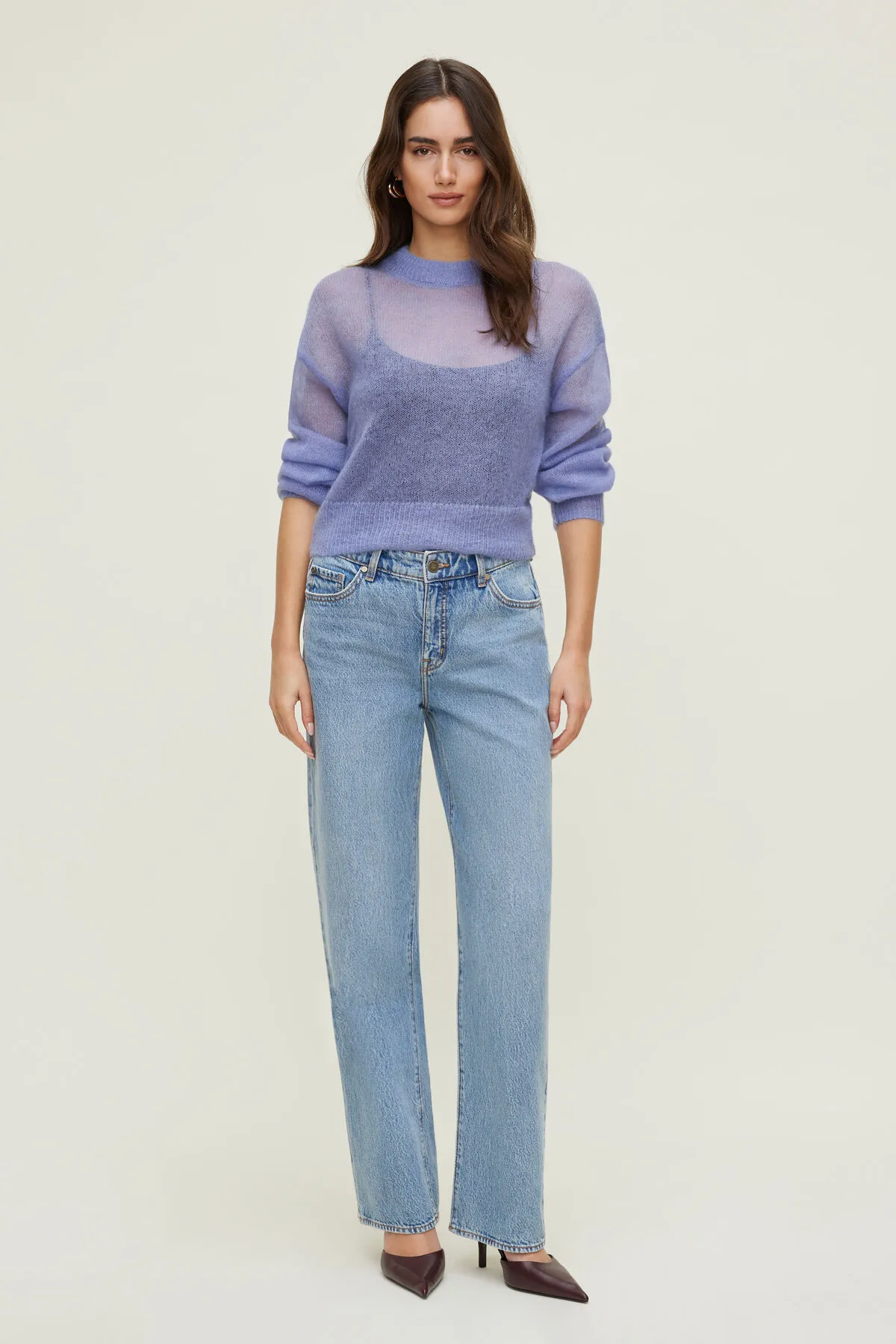 Premium Mohair Balloon Sleeve Sweater sold by Dynamite