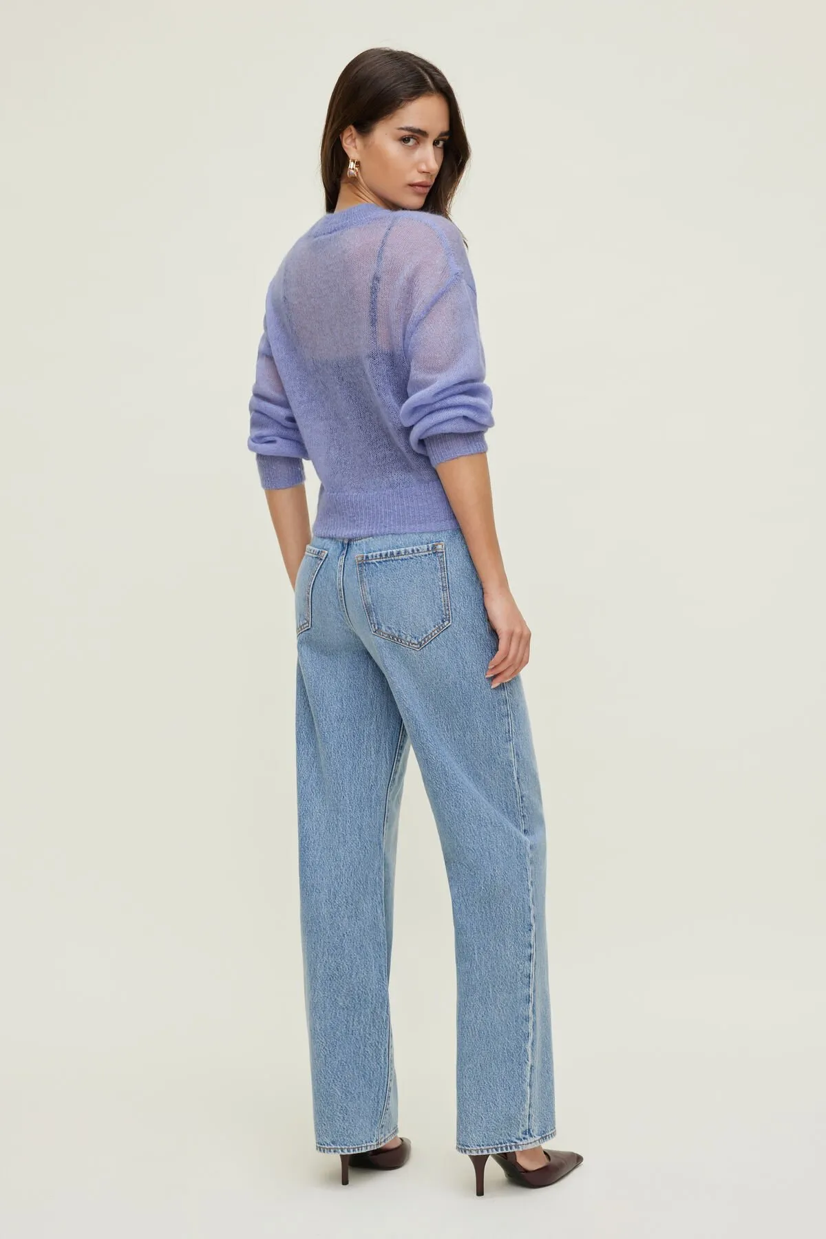 Premium Mohair Balloon Sleeve Sweater sold by Dynamite product image thumbnail 2