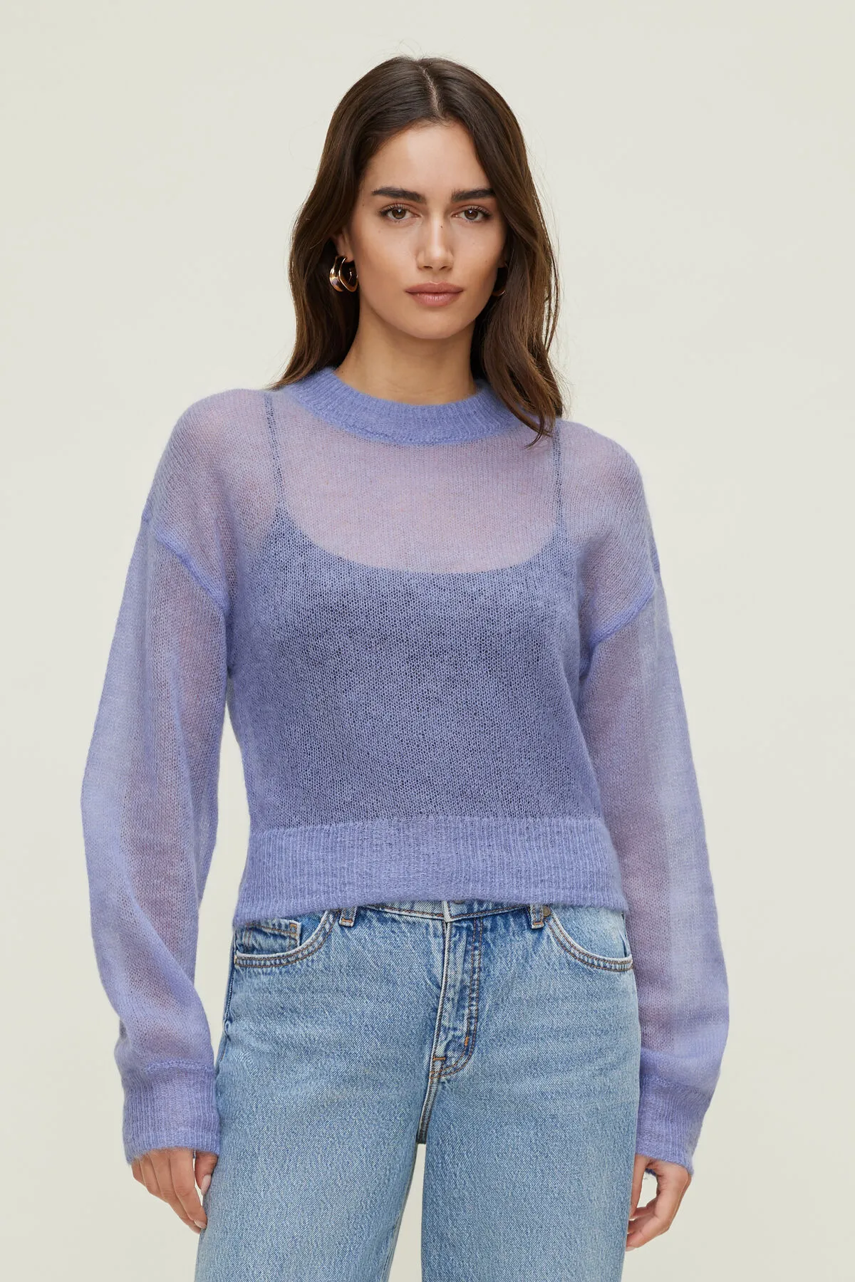 Premium Mohair Balloon Sleeve Sweater sold by Dynamite product image thumbnail 4