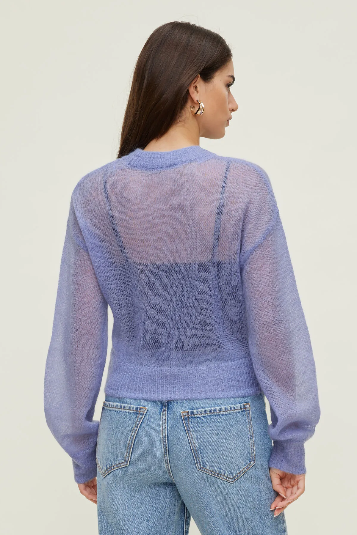 Premium Mohair Balloon Sleeve Sweater sold by Dynamite product image thumbnail 5