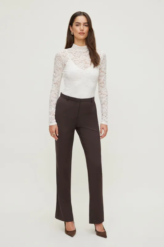 Mock Neck Lace Bodysuit sold by Dynamite