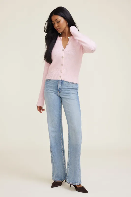 Amanda Hairy Crewneck Cardigan sold by Dynamite