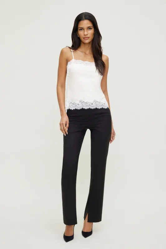 Lace Trim Satin Cami Top sold by Dynamite