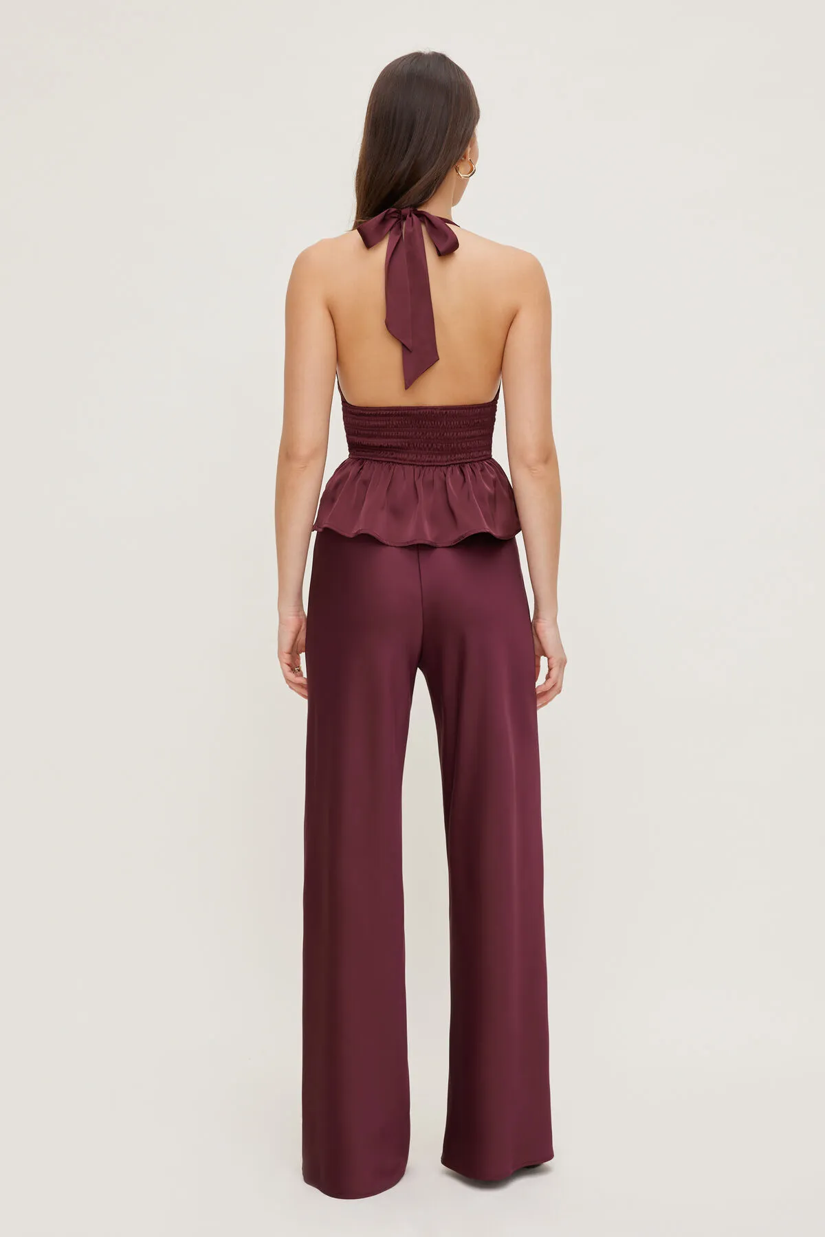 Plunge Satin Halter Top sold by Dynamite product image thumbnail 2