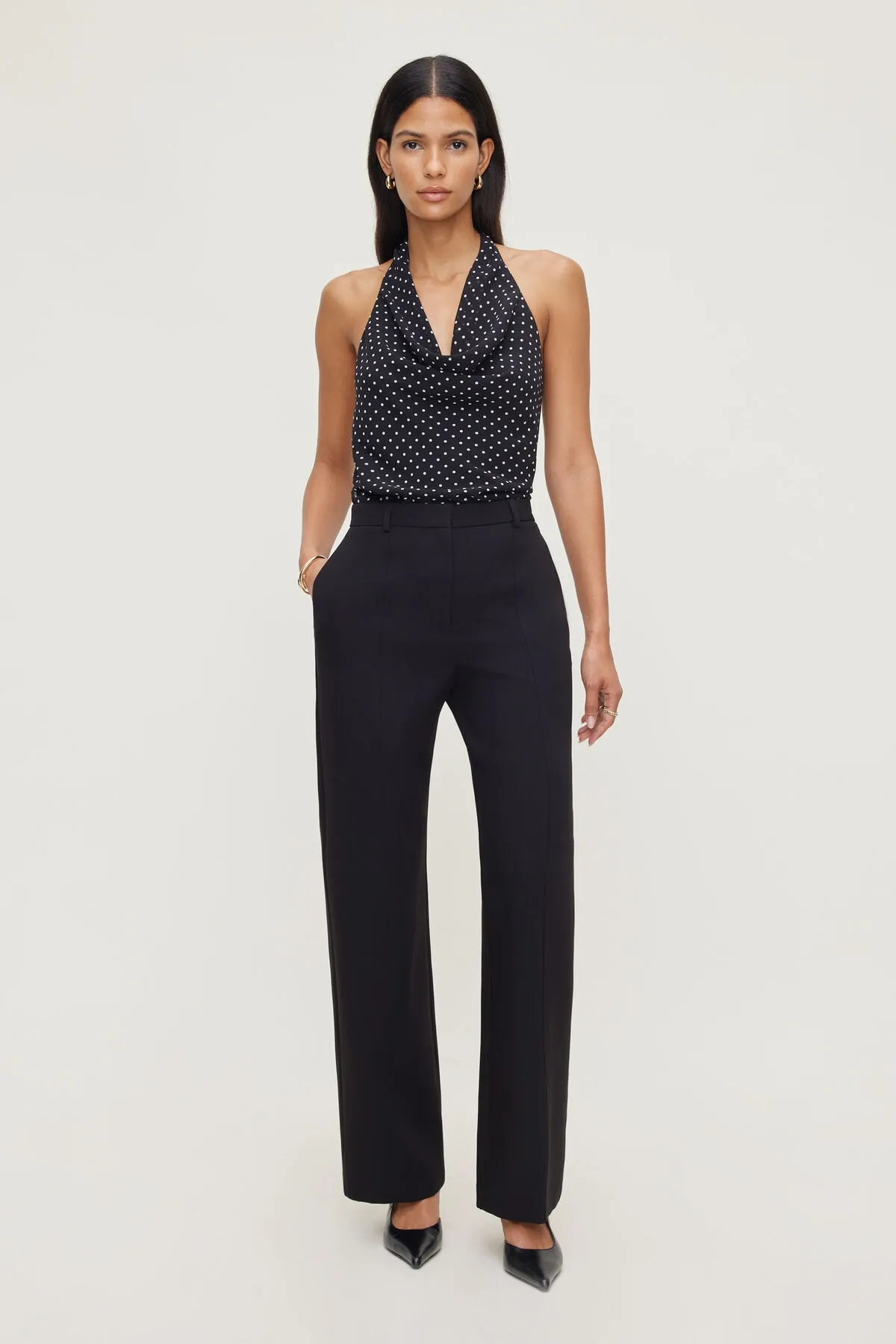 Pintuck Straight Leg Pants sold by Dynamite