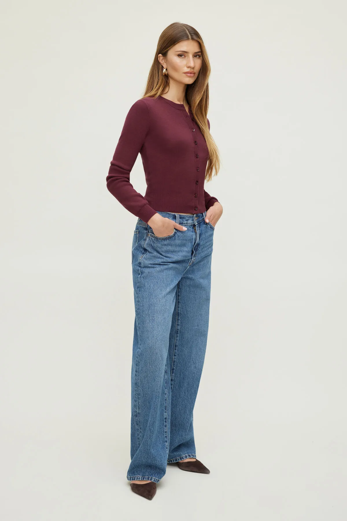 Rebecca Crewneck Cardigan sold by Dynamite product image thumbnail 3