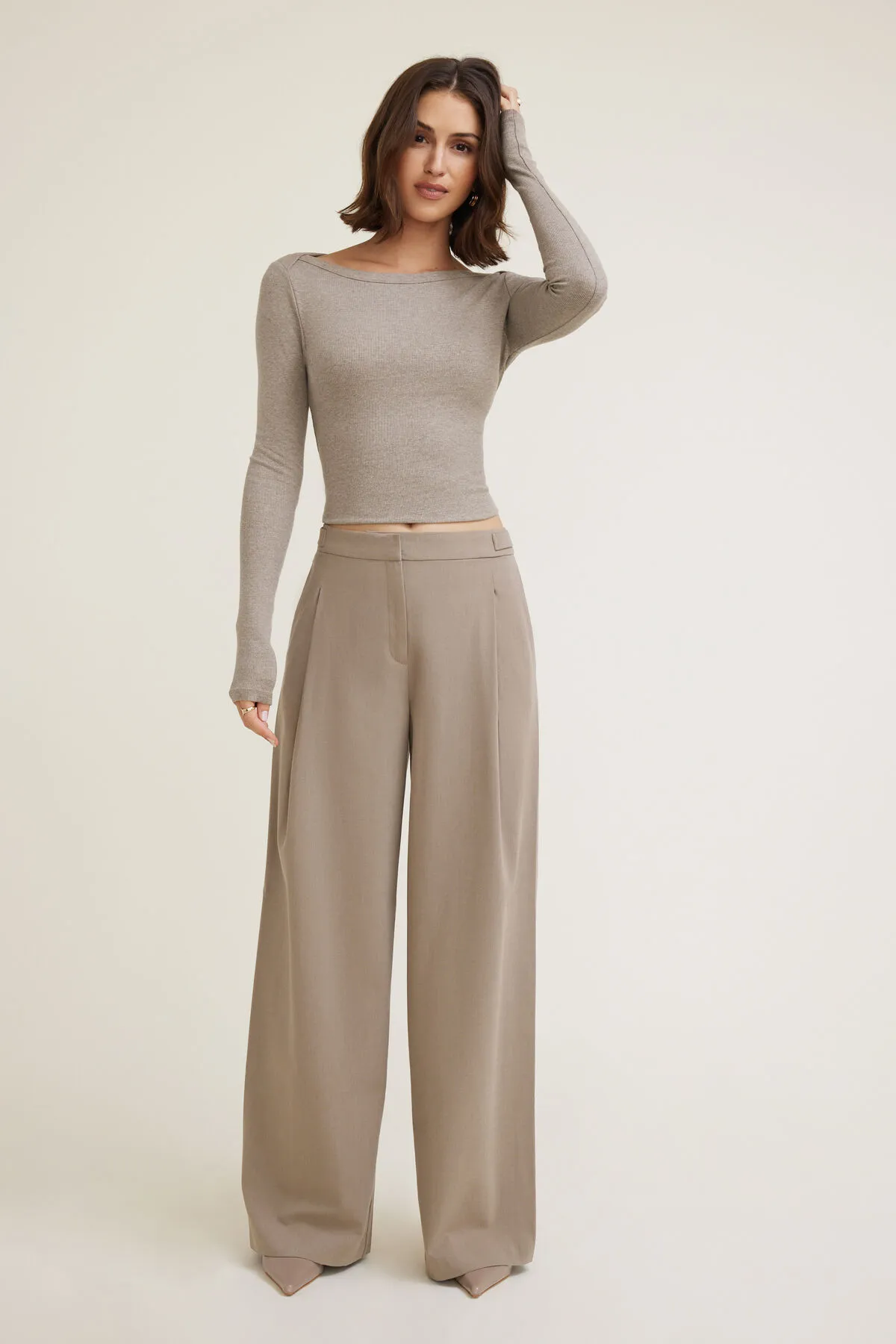 Leni Pleated Wide Leg Pants sold by Dynamite